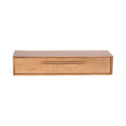Kate and Laurel McCutcheon Modern Floating Console Table for Entryway, 30 x 9 x 6, Natural Wood, Decorative Transitional Floating Entryway Table for Use as Living Room Storage Wall Shelf