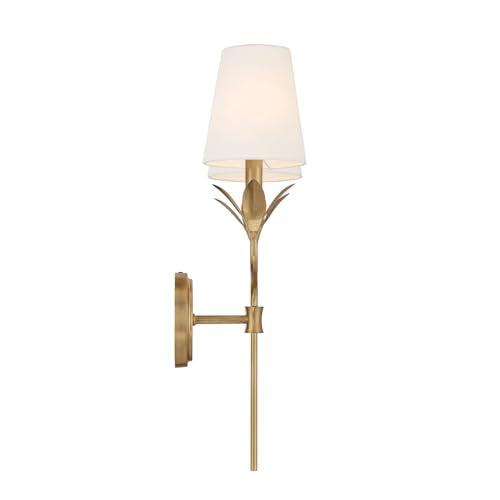 Crystorama Broche 2 Light Antique Gold Sconce - color: Antique Gold, size: Width: 12 Inches