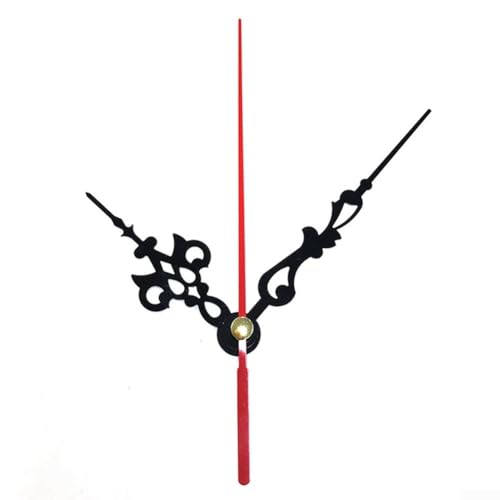 Quartz Clock Movement Kit for Silent Wall Clock Repair and DIY Assembly – Plastic Mechanism with 12.2" Second Hand, 9.2" Minute Hand, 6.5" Hour Hand, 13mm Shaft