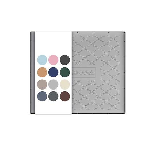 URMONA 22" x 22" Waterproof Silicone Mat in Multiple Sizes & Colors, Under Sink Mat for Kitchen & Bathroom, Pet Food Pad for Dogs & Cats, Kitchen Cabinet Liner, Multi-Purpose for Storage(Light Grey) - color: Light Grey, size: 22"W x 22"L
