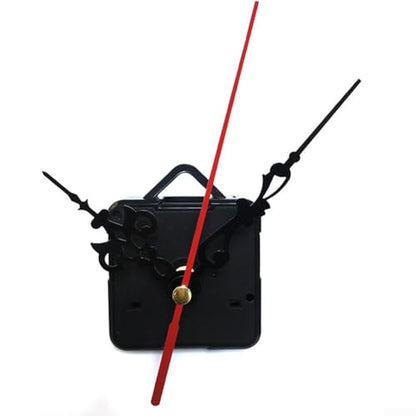 Quartz Clock Movement Kit for Silent Wall Clock Repair and DIY Assembly – Plastic Mechanism with 12.2" Second Hand, 9.2" Minute Hand, 6.5" Hour Hand, 13mm Shaft