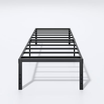 LUMUNANCE Metal Bed Frame Twin Size - 18 Inch Heavy-Duty Twin Platform Bed Frame No Box Spring Needed, Easy Assembly, Noise-Free, Sturdy Mattress Foundation, Underbed Storage Space - size: Twin, style: 18 Inch