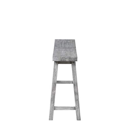 Boraam Sonoma Counter Height Backless Bench - Storm Gray Wire-Brush - color: Storm Gray Wire-brush
