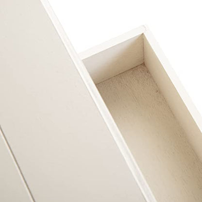 SAFAVIEH Furniture - Primrose 3-Drawer Console Table - Distressed White - Solid Wood - Farmhouse Classic Design - Ideal for Entryway, Living Room, Hallway, 23.5" W x 13" D x 29.5" H (CNS5707A) - color: Distressed White