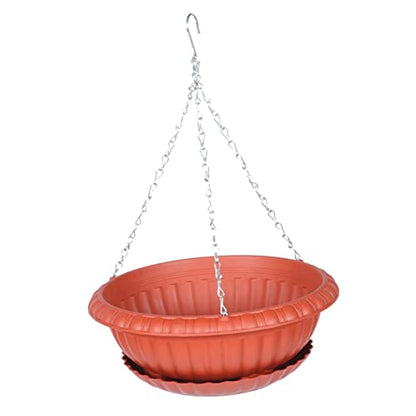 Happyyami Hanging Planter Box Plant Holder Chain Planters for Outdoor Wall-Mounted Plant Pots
