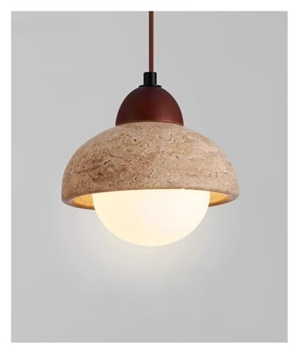 Chandelier, Yellow cave Stone Japanese Style Bedroom headboard Pendant Light Creative Retro Nordic Restaurant Small(Type A,Warm) - color: Type A, size: Warm