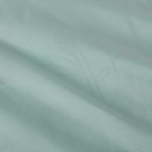 Amazon Basics 5-Piece Soft, Easy-Wash Microfiber Kid's Bed-in-a-Bag Bedding Set with Sheet and Comforter, Twin, Bluish Flowers - color: Bluish Flower, size: Twin