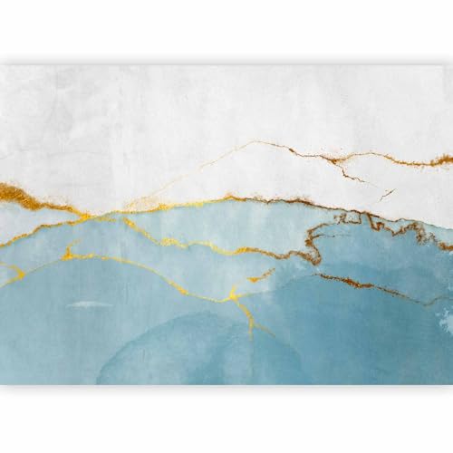 Wall Mural Abstract 77x55 in - Peel and Stick Self-Adhesive Wallpaper Removable Large Sticker Foil Wall Decor Print Picture Image Design Marble Blue Like Painted a-A-10238-a-c - color: #14, size: 77"Wx55"H Self-Adhesive