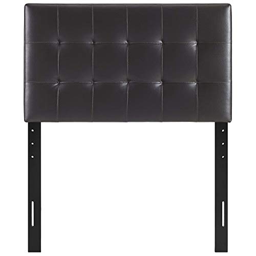 Ergode Lily Twin Upholstered Faux Leather Tufted Headboard | Sophisticated & Durable Bedroom Upgrade