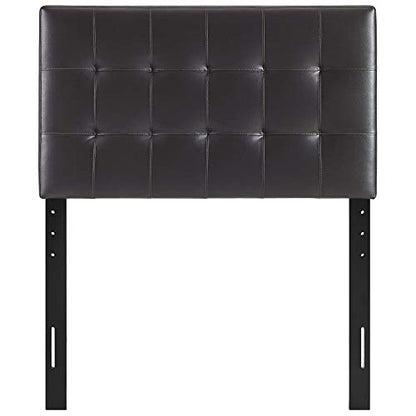 Ergode Lily Twin Upholstered Faux Leather Tufted Headboard | Sophisticated & Durable Bedroom Upgrade