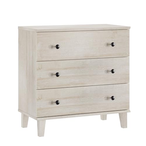Rustic Drawer Dresser with 6 Drawers Storage Dressers Organizer for Bedroom, Living Roomm,Light Oak - color: Beige