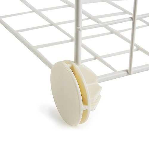 Amazon Basics Cube Wire Grid, 6-Cube, 12 x 12-Inches, White | Stackable, Storage Shelves - color: White