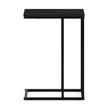 Furinno Camnus Modern Living C Shaped Sofa Side Table, 9.8 in x 17.9 in x 25 in, Americano - color: Americano, size: C-shape Metal Frame