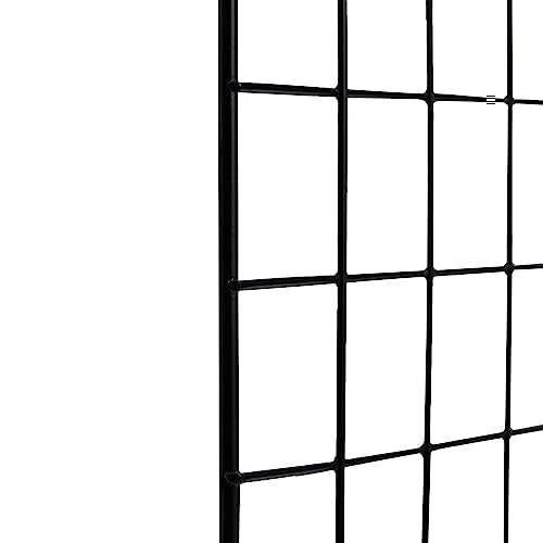 Amazon Basics 6-Cube Wire Grid Stackable Storage Organizer, Metal Shelving Unit, No-Tool Assembly, 26"W x 38"H x 12.6"D, Black - color: Black