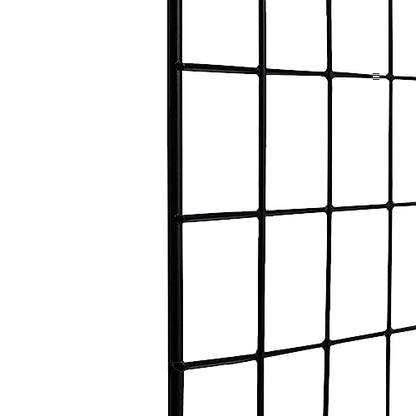 Amazon Basics 6-Cube Wire Grid Stackable Storage Organizer, Metal Shelving Unit, No-Tool Assembly, 26"W x 38"H x 12.6"D, Black - color: Black