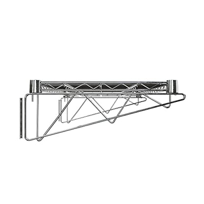 18" x 36" Chrome Wire Wall Mount Shelf - color: Chrome, size: 18" x 36"