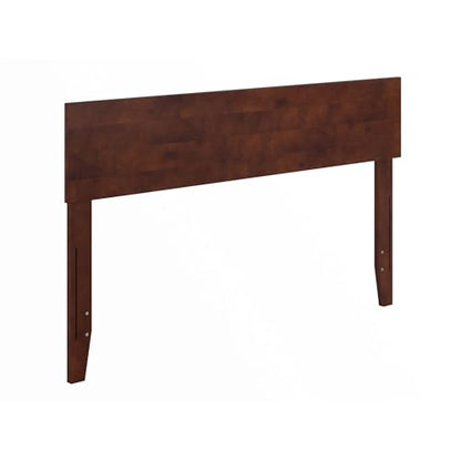 AFI, Orlando Full Adjustable Modern Solid Wood Panel Headboard, Walnut - color: Walnut, size: Full