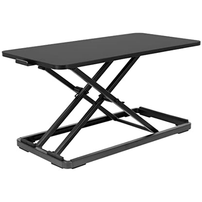 Mount-It! Standing Keyboard Tray, Height Adjustable Keyboard and Mouse Riser for Desk, Sit Stand Keyboard Platform, Large 23.6" x 11.8” Surface for Keyboard, Mouse or Laptop