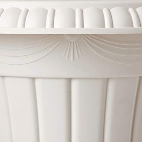 Arcadia Garden Products PL00TP Classic Traditional Plastic Urn Planter, 16" x 18", Taupe - color: Taupe, size: 16" x 18"