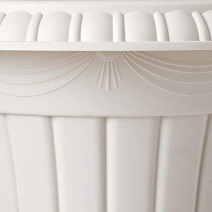 Arcadia Garden Products PL00TP Classic Traditional Plastic Urn Planter, 16" x 18", Taupe - color: Taupe, size: 16" x 18"