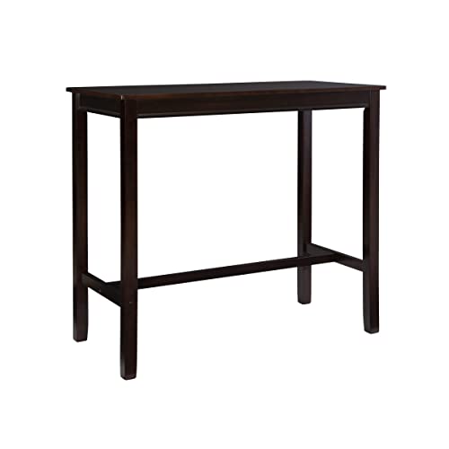 Linon Claridge Walnut 42 inch Height Bar Table - color: Walnut, size: Bar Height