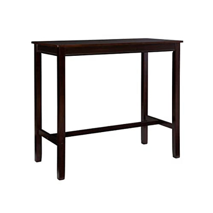Linon Claridge Walnut 42 inch Height Bar Table - color: Walnut, size: Bar Height