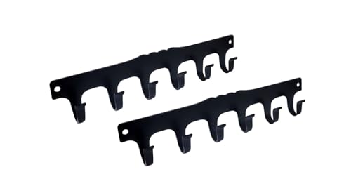 Key Hook Holder, Durable Steel, 131mm x 26mm, Matte Black, Made in Taiwan, 2 Pack - color: Matte Black, size: 2 Pack