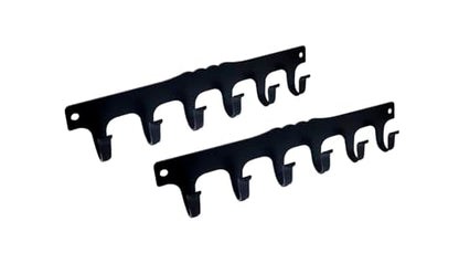 Key Hook Holder, Durable Steel, 131mm x 26mm, Matte Black, Made in Taiwan, 2 Pack - color: Matte Black, size: 2 Pack