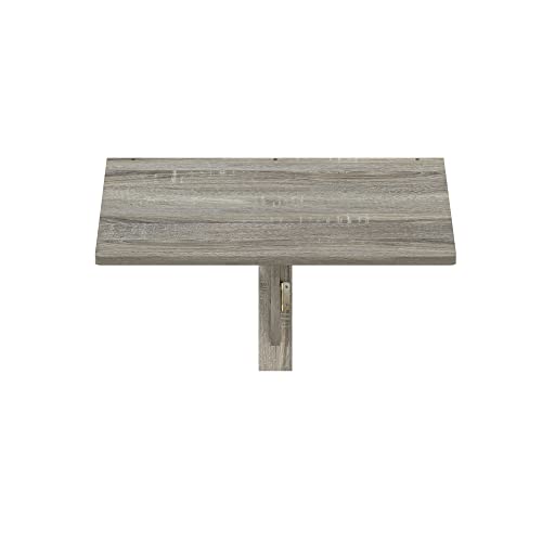 Furinno Hermite Wall Mounting Folding Table, French Oak - color: French Oak