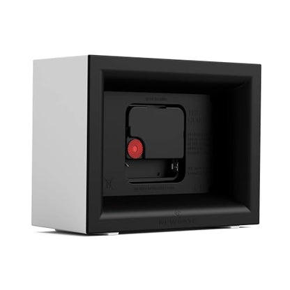 NEWGATE® Henry Desk Clock | Contemporary Rectangular Design | White | Easy to Read nunbers | Modern Style for Desk, Table top, Shelf or Bedside - color: White