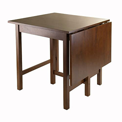 Winsome Lynden Drop Leaf Dining Table, for Dining Room, 30", Walnut