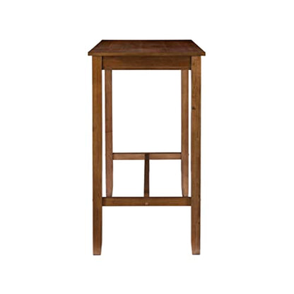 Linon Claridge Rustic Brown 42 inch Height Pub Bar Table - color: Rustic Brown, size: Bar Height