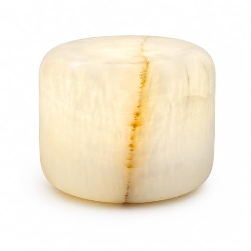 Natural Marble Lamp, Cordless Rechargeable Marble Tap Light, 3-Way Dimmable Ambient Stone Glow Lamp, Portable Zen Decor Gift for Bedroom Desk Shelf (Granite with a Jade-Like Texture)