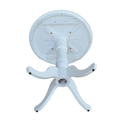 Whitewood Industries International Concepts 30" Round Top Pedestal Table, White - color: White