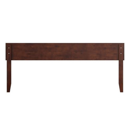 AFI, Orlando King Adjustable Modern Solid Wood Panel Headboard, Walnut - color: Walnut, size: King (U.S. Standard)