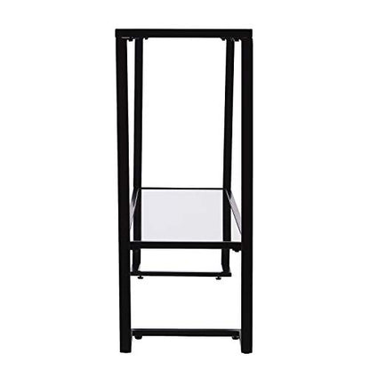 SEI Furniture Horten Glam Narrow Console Table, Black (AMZ9562MC)