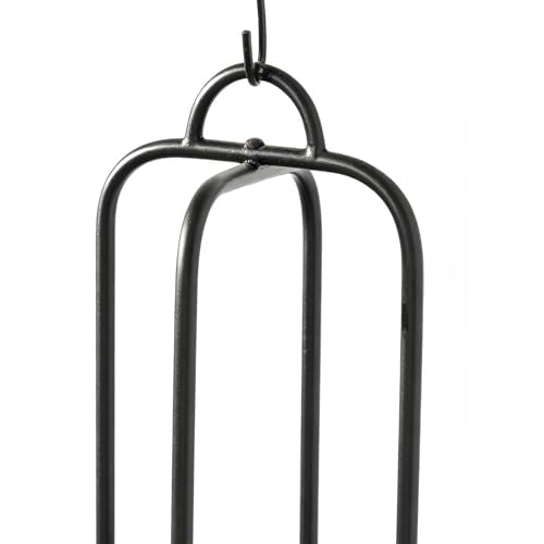 Hanging Planters for Indoor Plants Black Modern Hanging Pots for Plants 5.5 Inch,Metal Hanging Baskets Window Plant Hanger Ceiling Hanging Flower Pots with Chain for Wall Decor