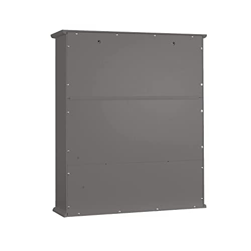 TaoHFE Grey Bathroom Cabinet,Bathroom Wall Cabinet with 2 Door | Adjustable Shelves,Over The Toilet Storage Cabinet,Bathroom Cabinet Wall Mounted,Medicine Cabinets for Laundry Room Kitchen - color: Grey