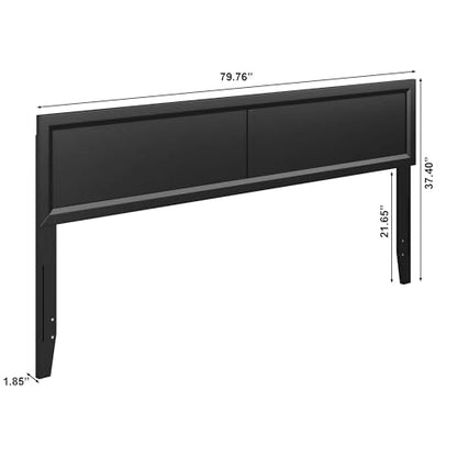 AFI, Sophia Adjustable Modern King Wood Headboard, Black - color: Black, size: King (U.S. Standard)