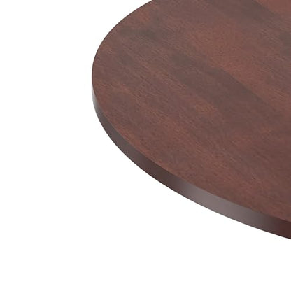 SIMPLIHOME Whitley 72" Wide Solid Mango Wood Dining Table in Burnt Wax - color: Walnut