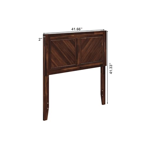 AFI, Canyon Twin Solid Wood Rustic Farmhouse Headboard, Barnwood - color: Barnwood, size: Twin