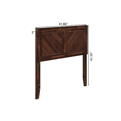 AFI, Canyon Twin Solid Wood Rustic Farmhouse Headboard, Barnwood - color: Barnwood, size: Twin