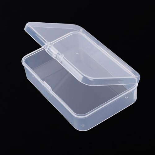 1pcs Transparent Plastic Storage Box Rectangular Dustproof Boxes Desktop Drawer Organizer Container for Home (M,9.5 * 6.5 * 2.5cm) - color: M,9.5*6.5*2.5cm