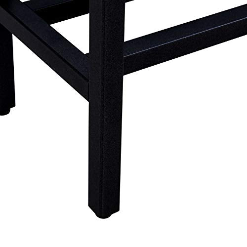 SEI FURNITURE Darrin Narrow console table, Black - color: Black