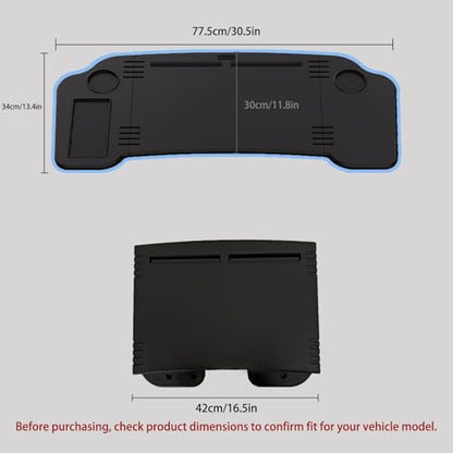 Foldable Car Desk for Tesla Model Y Model 3 Car Food Tray | Car Desk for Laptop | Car Tray Tesla Table | Steering Wheel Tray Table | Multipurpose Travel Car Accessories - size: Car Desk