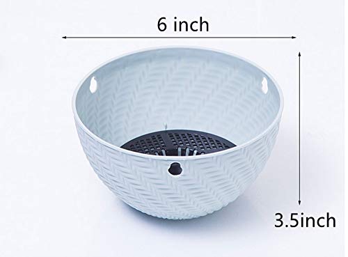 Hanging Planters Set of 5 Flower Pots Outdoor Planting or Storage for All House Plants,Flowers,Herbs, African Violets,3.5H × 6"Diameter Self-Watering Flower Pot Container White - Metal Chain