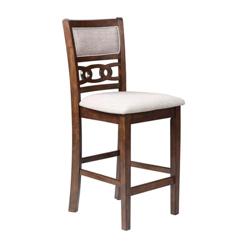 New Classic Furniture Gia 3-Piece Drop Leaf Counter Table Set with 2 Chairs, 42-Inch, Cherry - color: Cherry, size: Counter Set