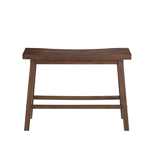 Boraam Sonoma Bench, 9"D x 33"W x 24"H, Chestnut - color: Chestnut