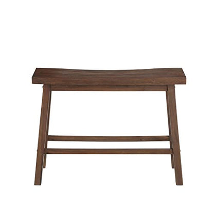 Boraam Sonoma Bench, 9"D x 33"W x 24"H, Chestnut - color: Chestnut