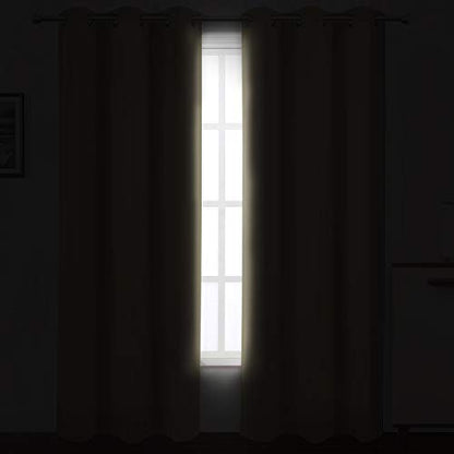 Blackout Curtains 42 x 84 inch/Beige Curtains Set of 2 Panels/Thermal Insulated Room Darkening Bedroom Curtains - color: Beige, size: 42"W x 84"L (Pack of 2)
